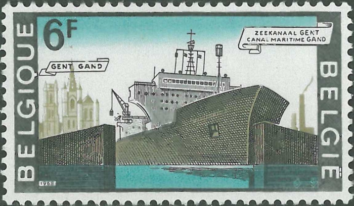 Belgium, sea canal Gent - Terneuzen