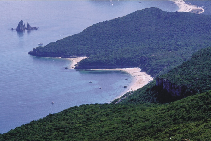 Panorama from Arrábida Coast. 