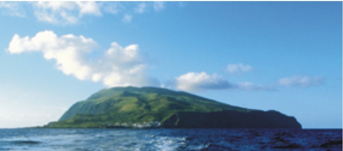 South view of Corvo Island.