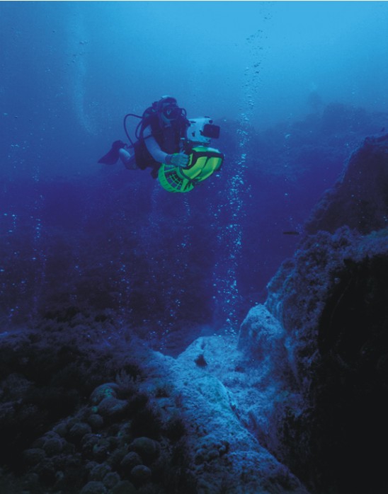 Surveying the Bank by SCUBA.