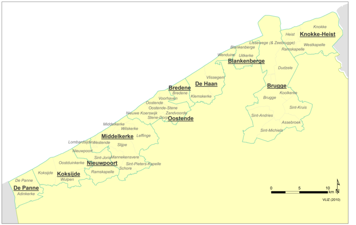 Municipalities of the Belgian Coast