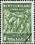 Newfoundland Postage Stamp (1932): Codfish, "Newfoundland Currency"