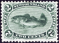 Newfoundland Postage Stamp (1865): Codfish