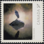 Canadian Postage Stamp (2010): Ardea herodias (Great Blue Heron)