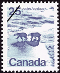 Canadian Postage Stamp (1972): Polar Bears in Canadian North