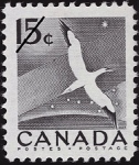Canadian Postage Stamp (1954): Gannet, Morus bassanus