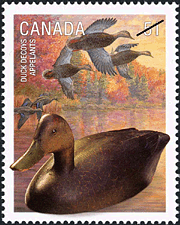Canadian Postage Stamp (2006): Black duck