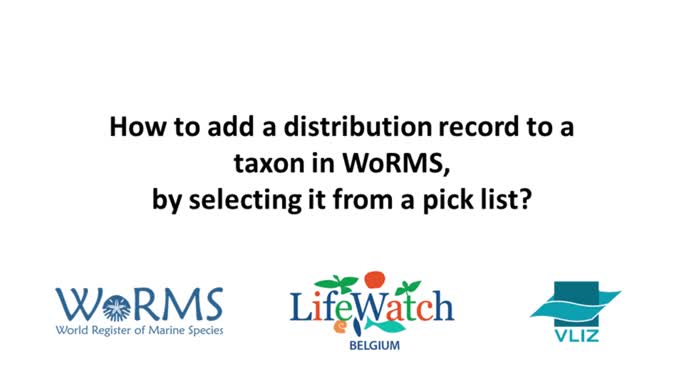 How to add a distribution from a pick list in Aphia