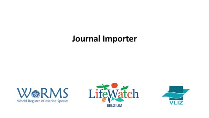 How to use the Journal Importer
