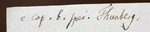 Manuscript label of the material type of Carex capensis UPS-THUNB21777