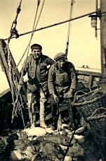 Charles Pinte en Andre Vanhove met vangst