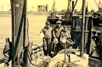 A. Hillebrandt met vangst op de N.136 Hubert-Nadine (Bouwjaar 1942)