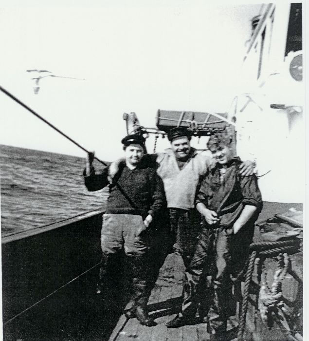 Vissers aan boord van de N.762