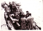 Bemanning O.285 Marie-José-Rosette (Bouwjaar 1936) op reddingsboot