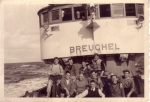 Bemanning O.299 Breughel (Bouwjaar 1946) aan boord