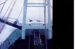 Zicht vanop brug Z.186 Shannon (Bouwjaar 1991) tijdens proefvaart. 