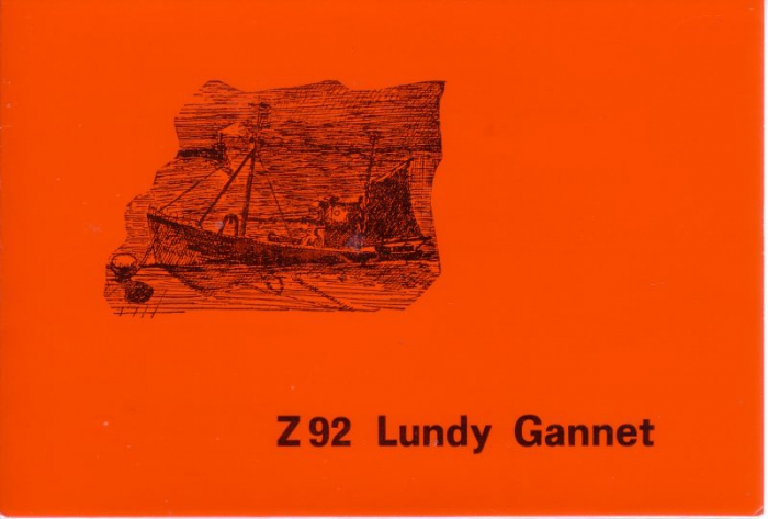 Uitnodiging doop en maiden trip Z.92 Lundy Gannet (Bouwjaar 1980)