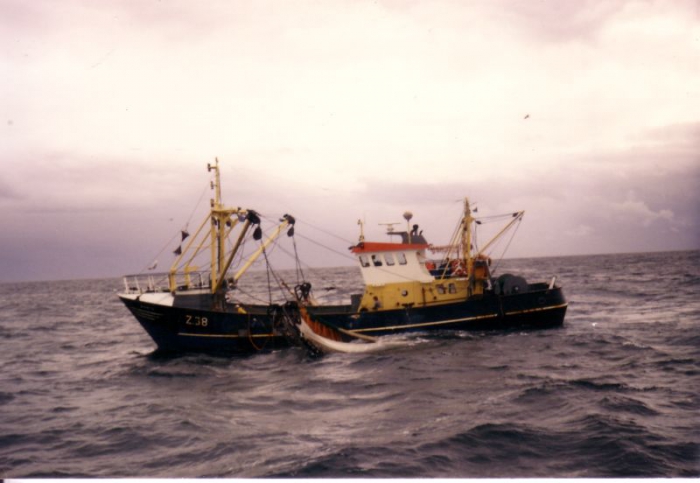 Z.38 Manta (Bouwjaar 1986) op Noordzee 