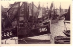 Vissersvaartuigen bij de Tijdokstraat in Zeebrugge, author: Onbekend