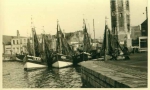 Schepen aan de Place du minque, de verdwenen vismijn van Dunkerque