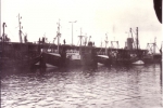 Z.468 (Bouwjaar 1956) en andere schepen in haven Zeebrugge