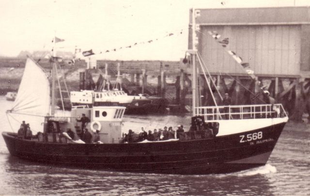 Doop Z.568 De Zeespiegel (Bouwjaar 1962) te Zeebrugge
