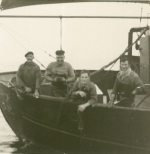 Vissers aan boord van de Z.558 Eureka (Bouwjaar 1958)