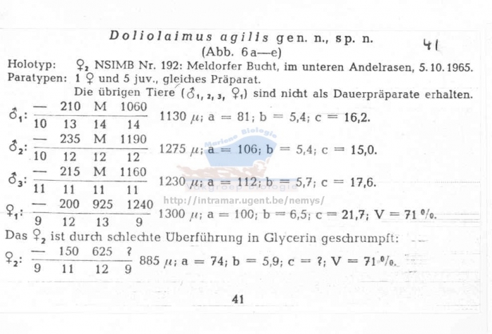 Doliolaimus agilis